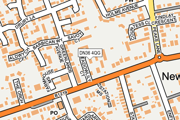 DN36 4QG map - OS OpenMap – Local (Ordnance Survey)