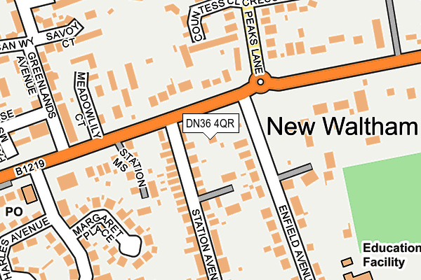 DN36 4QR map - OS OpenMap – Local (Ordnance Survey)