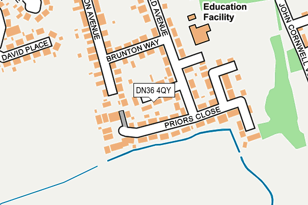 DN36 4QY map - OS OpenMap – Local (Ordnance Survey)