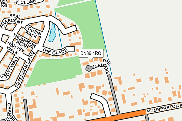 DN36 4RQ map - OS OpenMap – Local (Ordnance Survey)