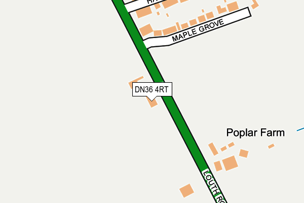 DN36 4RT map - OS OpenMap – Local (Ordnance Survey)