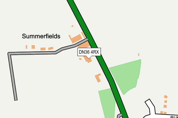 DN36 4RX map - OS OpenMap – Local (Ordnance Survey)