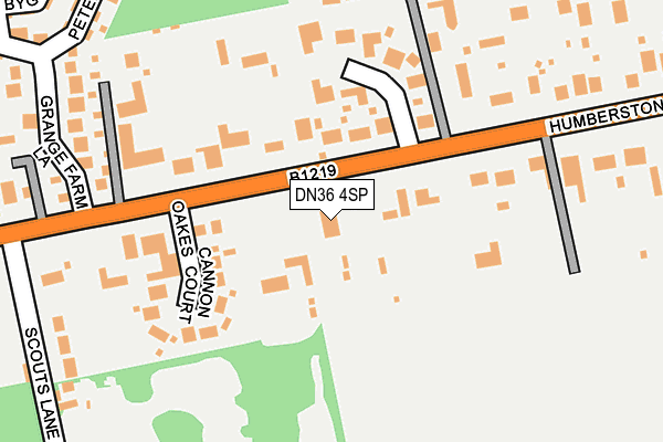 DN36 4SP map - OS OpenMap – Local (Ordnance Survey)