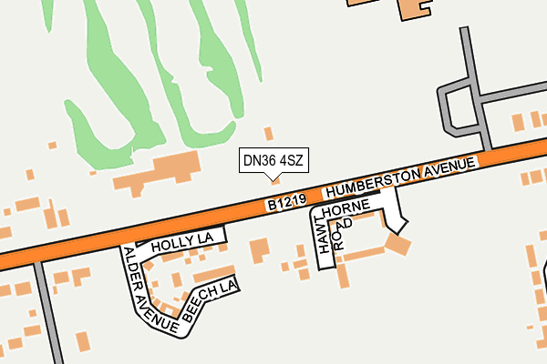 DN36 4SZ map - OS OpenMap – Local (Ordnance Survey)