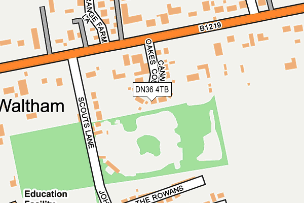 DN36 4TB map - OS OpenMap – Local (Ordnance Survey)