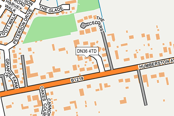 DN36 4TD map - OS OpenMap – Local (Ordnance Survey)