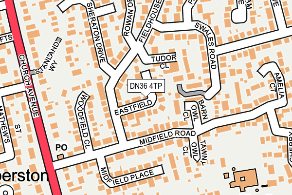 DN36 4TP map - OS OpenMap – Local (Ordnance Survey)