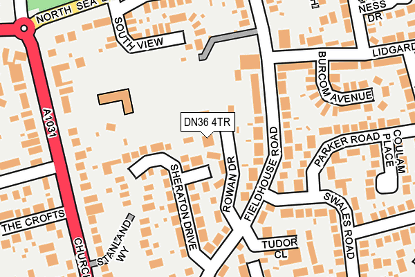 DN36 4TR map - OS OpenMap – Local (Ordnance Survey)