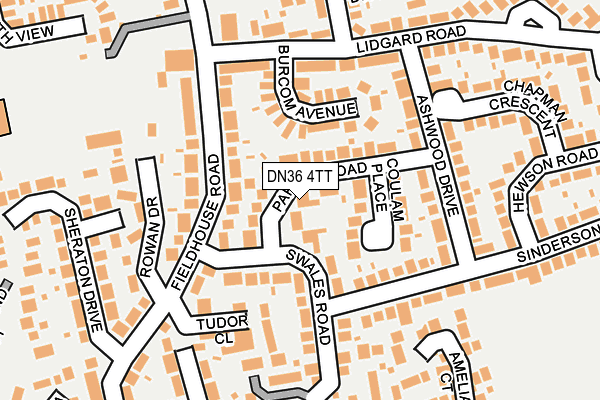 DN36 4TT map - OS OpenMap – Local (Ordnance Survey)