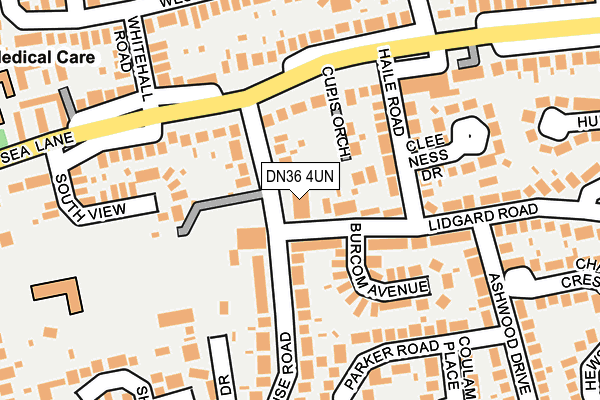 DN36 4UN map - OS OpenMap – Local (Ordnance Survey)