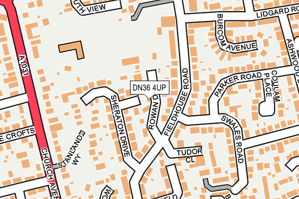 DN36 4UP map - OS OpenMap – Local (Ordnance Survey)