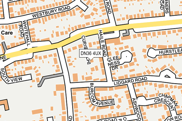 DN36 4UX map - OS OpenMap – Local (Ordnance Survey)