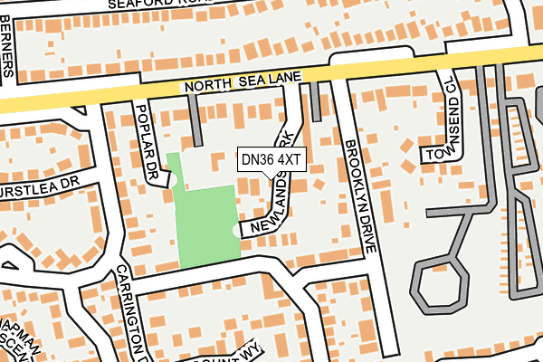 DN36 4XT map - OS OpenMap – Local (Ordnance Survey)