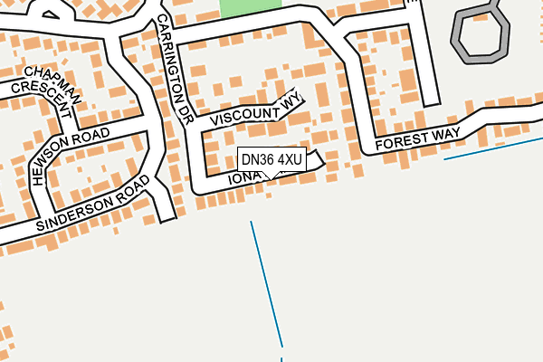 DN36 4XU map - OS OpenMap – Local (Ordnance Survey)