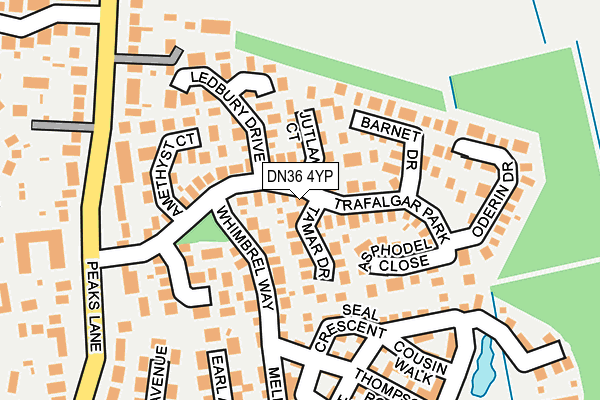 DN36 4YP map - OS OpenMap – Local (Ordnance Survey)