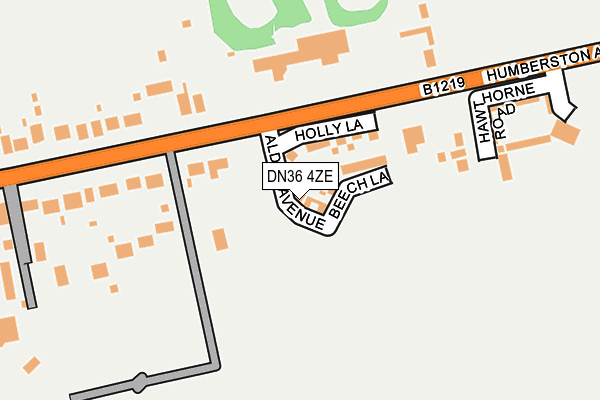 DN36 4ZE map - OS OpenMap – Local (Ordnance Survey)