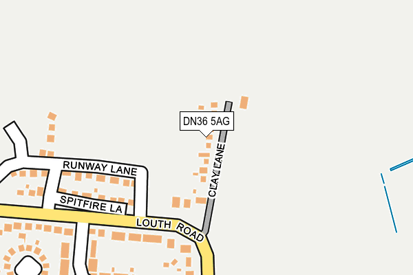 DN36 5AG map - OS OpenMap – Local (Ordnance Survey)