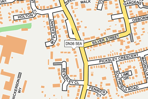 DN36 5EA map - OS OpenMap – Local (Ordnance Survey)