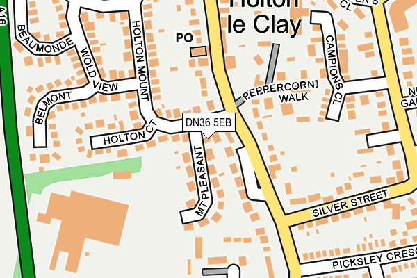 DN36 5EB map - OS OpenMap – Local (Ordnance Survey)