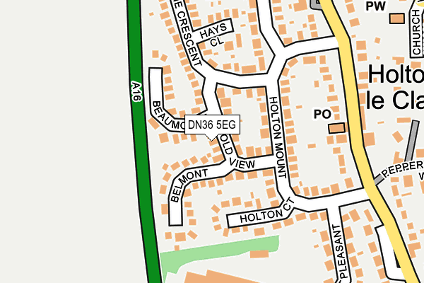 DN36 5EG map - OS OpenMap – Local (Ordnance Survey)