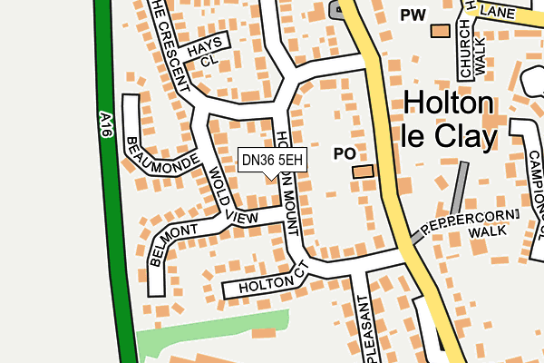 DN36 5EH map - OS OpenMap – Local (Ordnance Survey)
