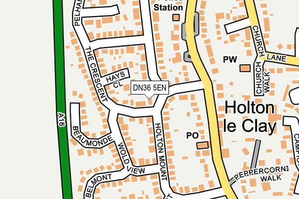 DN36 5EN map - OS OpenMap – Local (Ordnance Survey)