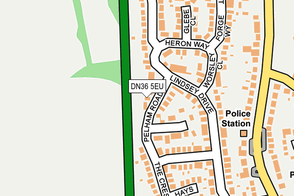 DN36 5EU map - OS OpenMap – Local (Ordnance Survey)