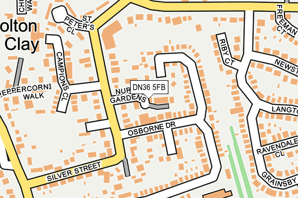 DN36 5FB map - OS OpenMap – Local (Ordnance Survey)