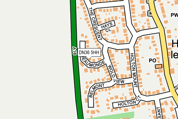 DN36 5HH map - OS OpenMap – Local (Ordnance Survey)