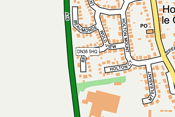 DN36 5HQ map - OS OpenMap – Local (Ordnance Survey)