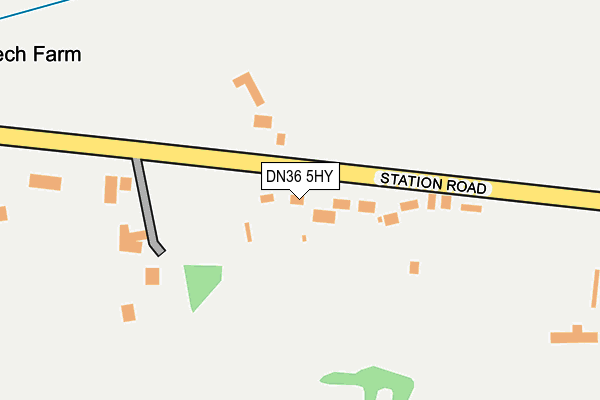 DN36 5HY map - OS OpenMap – Local (Ordnance Survey)
