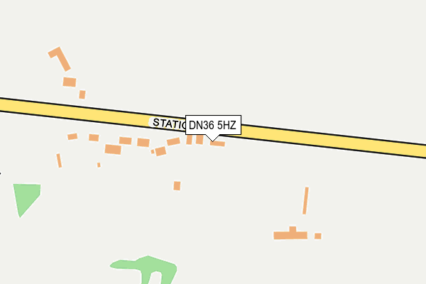DN36 5HZ map - OS OpenMap – Local (Ordnance Survey)