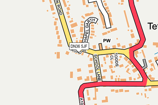 DN36 5JF map - OS OpenMap – Local (Ordnance Survey)