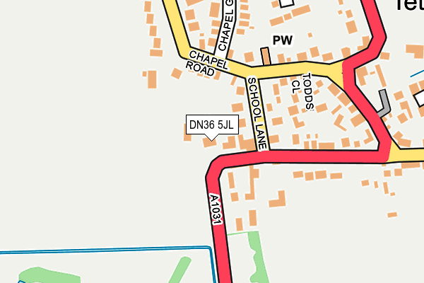 DN36 5JL map - OS OpenMap – Local (Ordnance Survey)