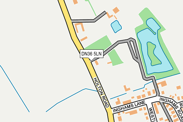 DN36 5LN map - OS OpenMap – Local (Ordnance Survey)
