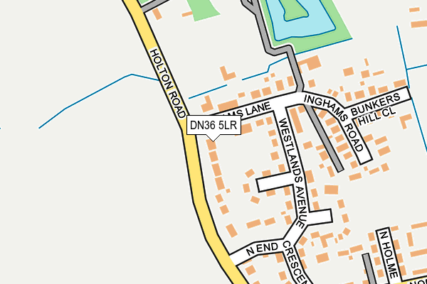DN36 5LR map - OS OpenMap – Local (Ordnance Survey)
