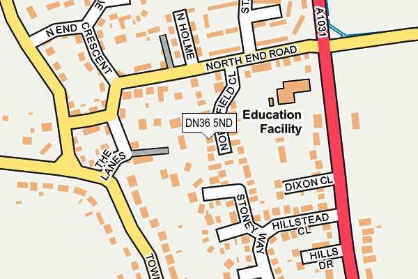 Map of EM FABRICATIONS LTD at local scale