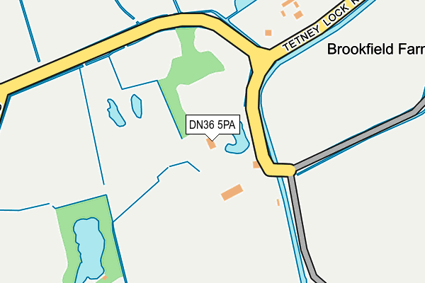 DN36 5PA map - OS OpenMap – Local (Ordnance Survey)