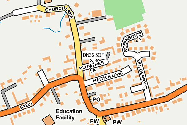 DN36 5QF map - OS OpenMap – Local (Ordnance Survey)