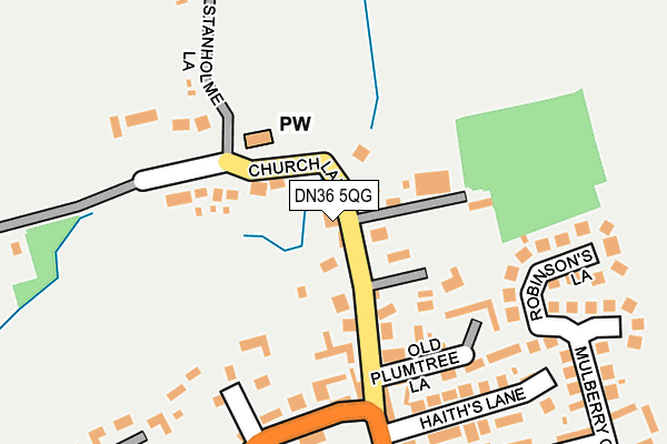 DN36 5QG map - OS OpenMap – Local (Ordnance Survey)