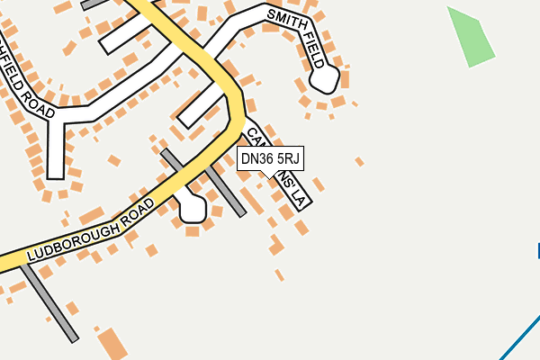 DN36 5RJ map - OS OpenMap – Local (Ordnance Survey)