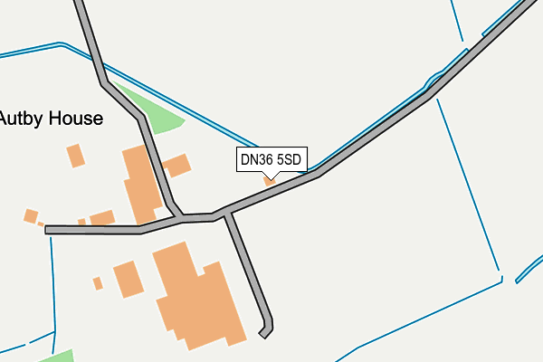 DN36 5SD map - OS OpenMap – Local (Ordnance Survey)
