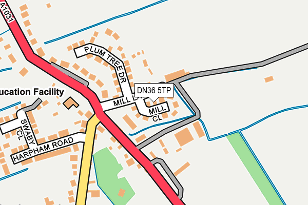 DN36 5TP map - OS OpenMap – Local (Ordnance Survey)
