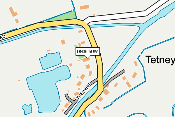 DN36 5UW map - OS OpenMap – Local (Ordnance Survey)