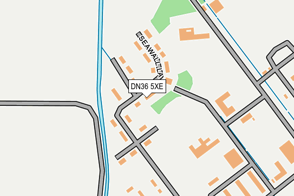 DN36 5XE map - OS OpenMap – Local (Ordnance Survey)