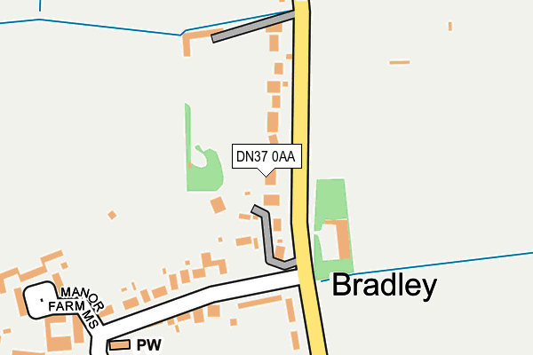 DN37 0AA map - OS OpenMap – Local (Ordnance Survey)