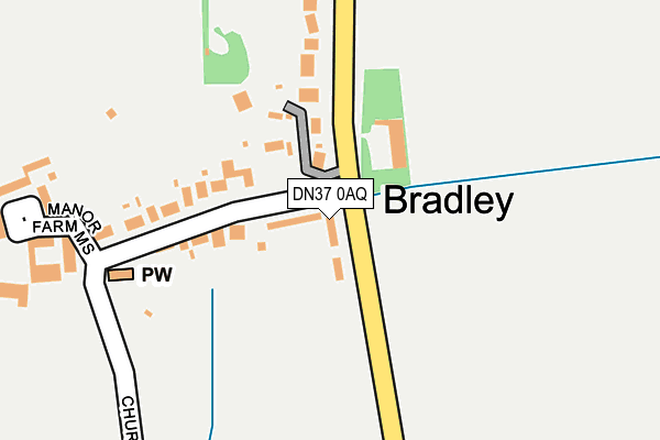 DN37 0AQ map - OS OpenMap – Local (Ordnance Survey)