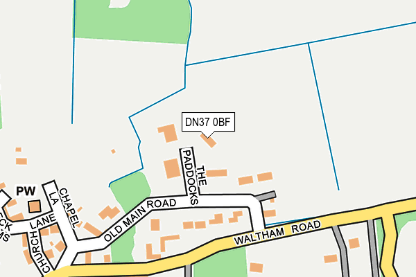 DN37 0BF map - OS OpenMap – Local (Ordnance Survey)