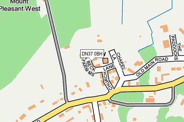 DN37 0BH map - OS OpenMap – Local (Ordnance Survey)