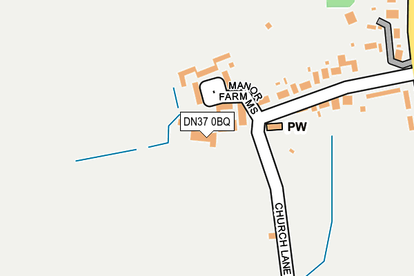 DN37 0BQ map - OS OpenMap – Local (Ordnance Survey)